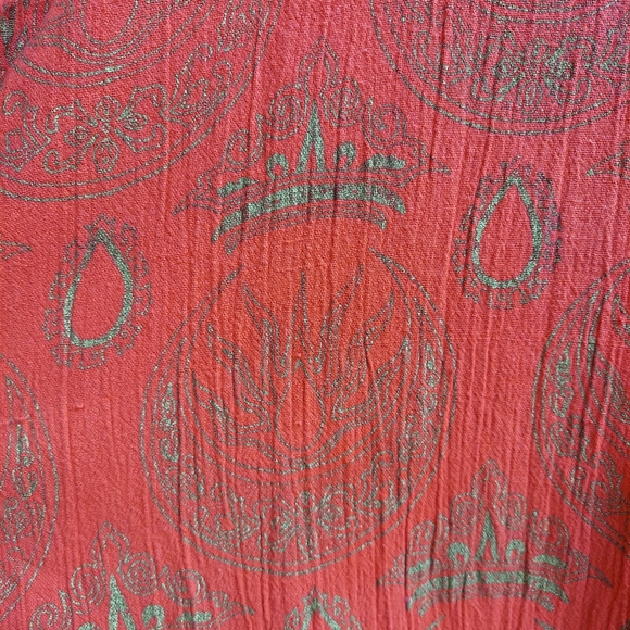 70's Vintage Ruffle Sleeve Maxi Kaftan Dress - Picture 4 of 8